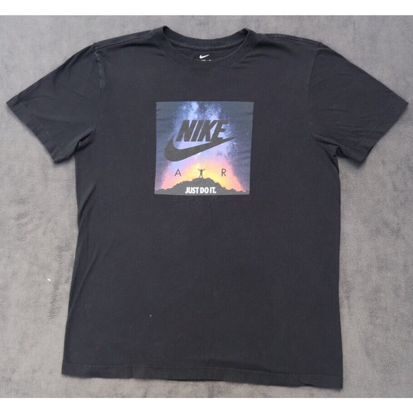 Nike Other - Nike Air Jordan Graphic Crew Neck T-Shirt Boys Youth SZ M Short Sleeve Black